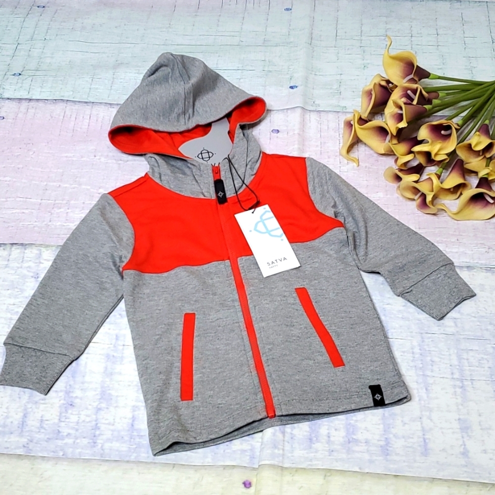 NWT Kid's Organic Activewear Full Zip Hoodie